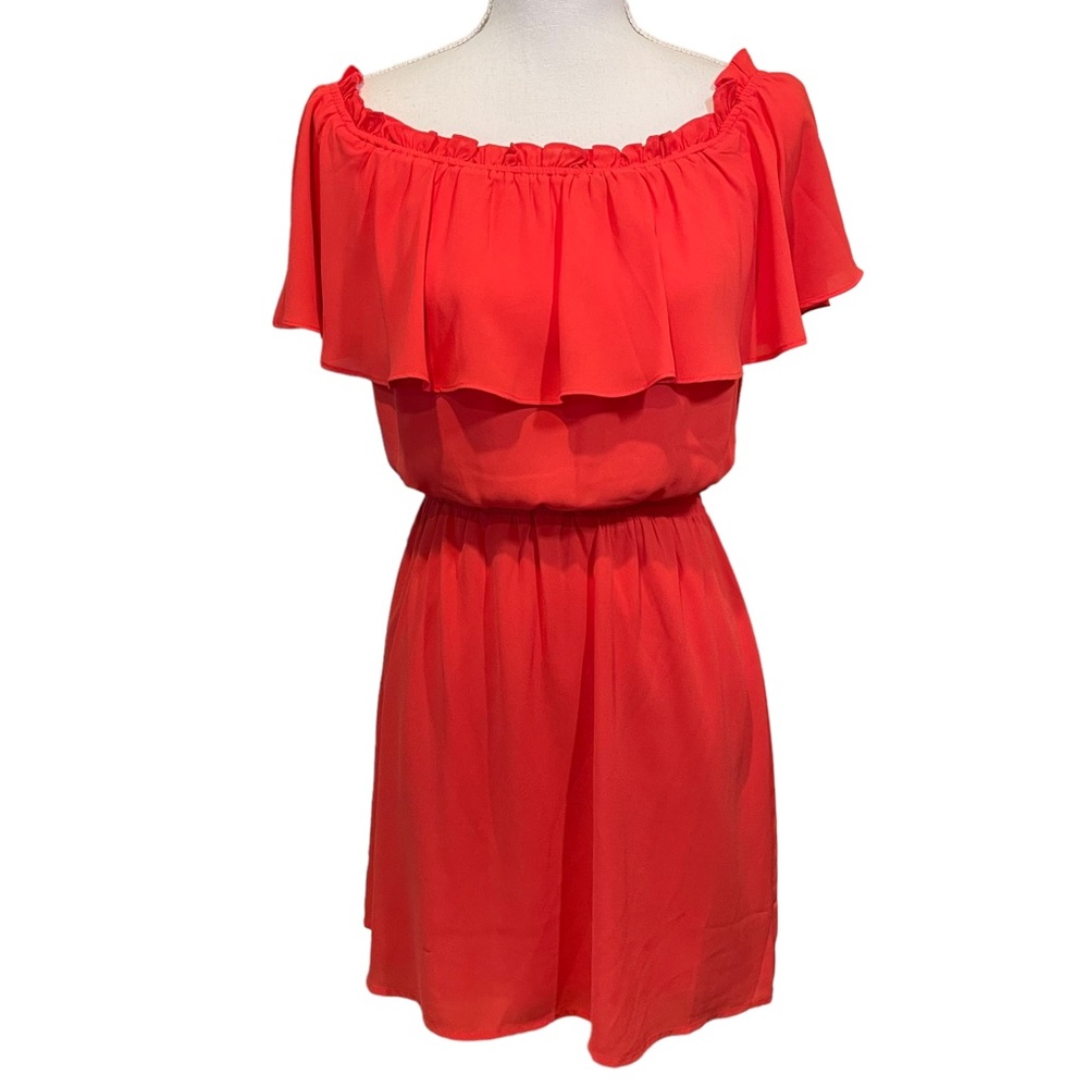 Express Red Off the Shoulder Dress. Size XS